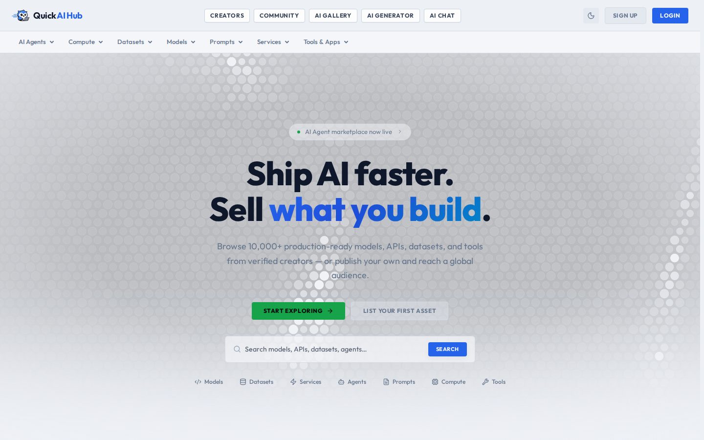 QuickAIHub website