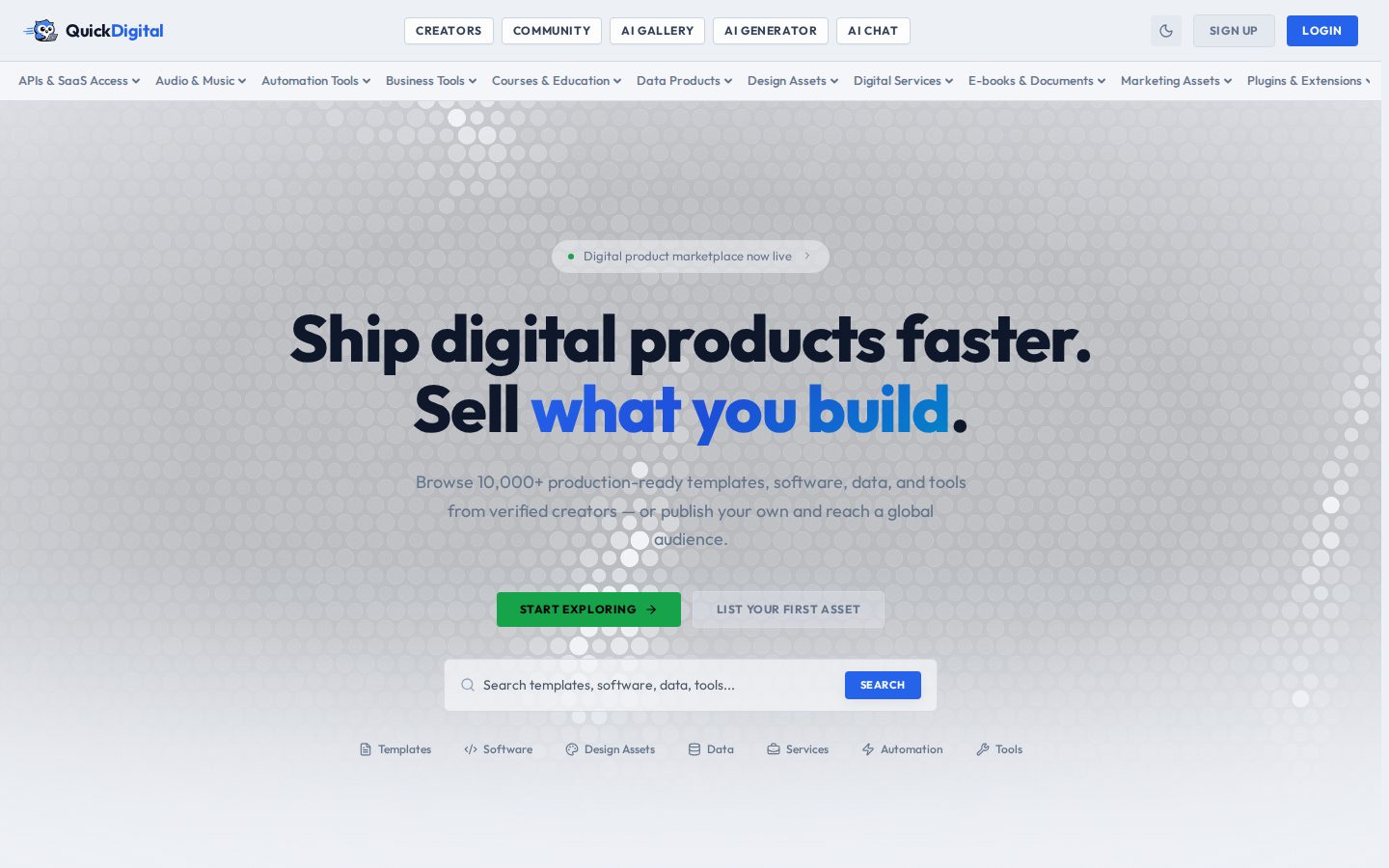 QuickDigital website
