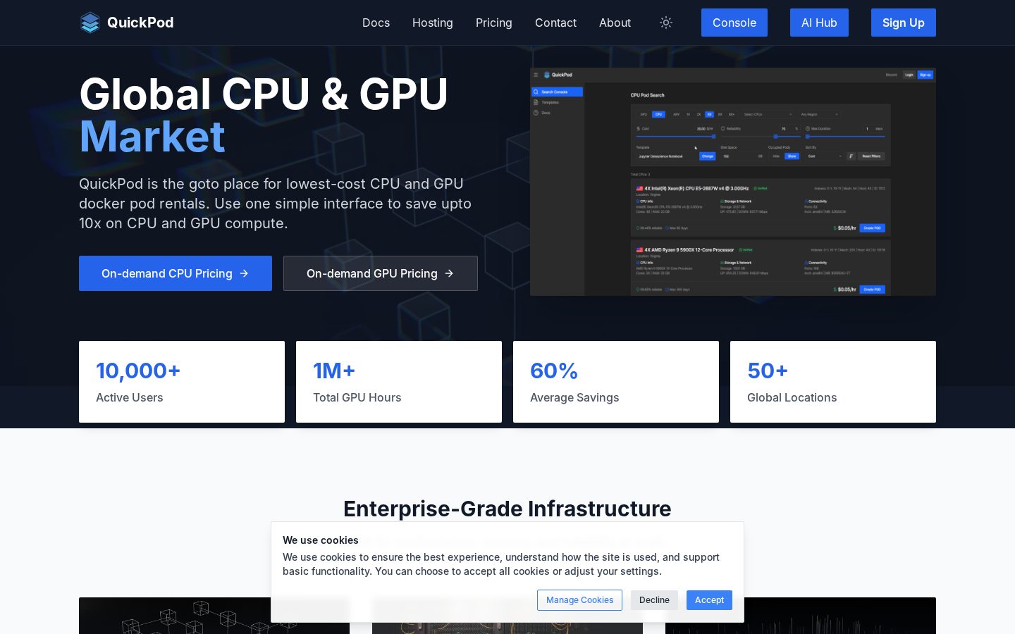 QuickPod website